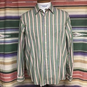 EUC POLO ikat striped shirt sz XL